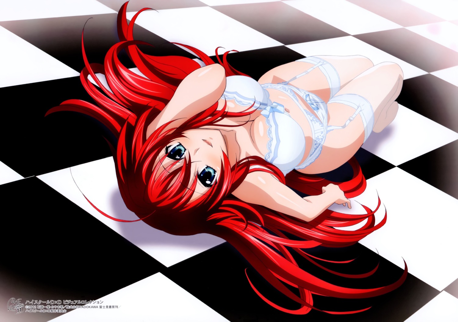 cleavage garter_belt highschool_dxd lingerie rias_gremory stockings tagme thighhighs