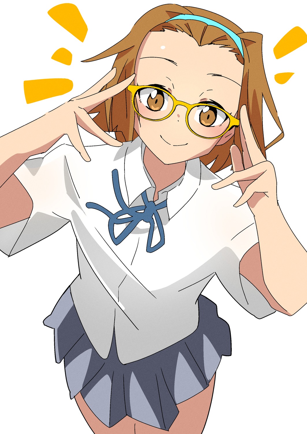 k-on! megane seifuku tainaka_ritsu yoro_shi