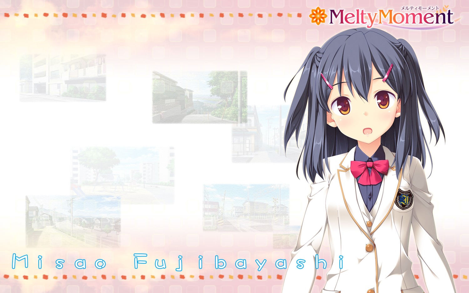 fujibayashi_misao hook melty_moment seifuku wallpaper