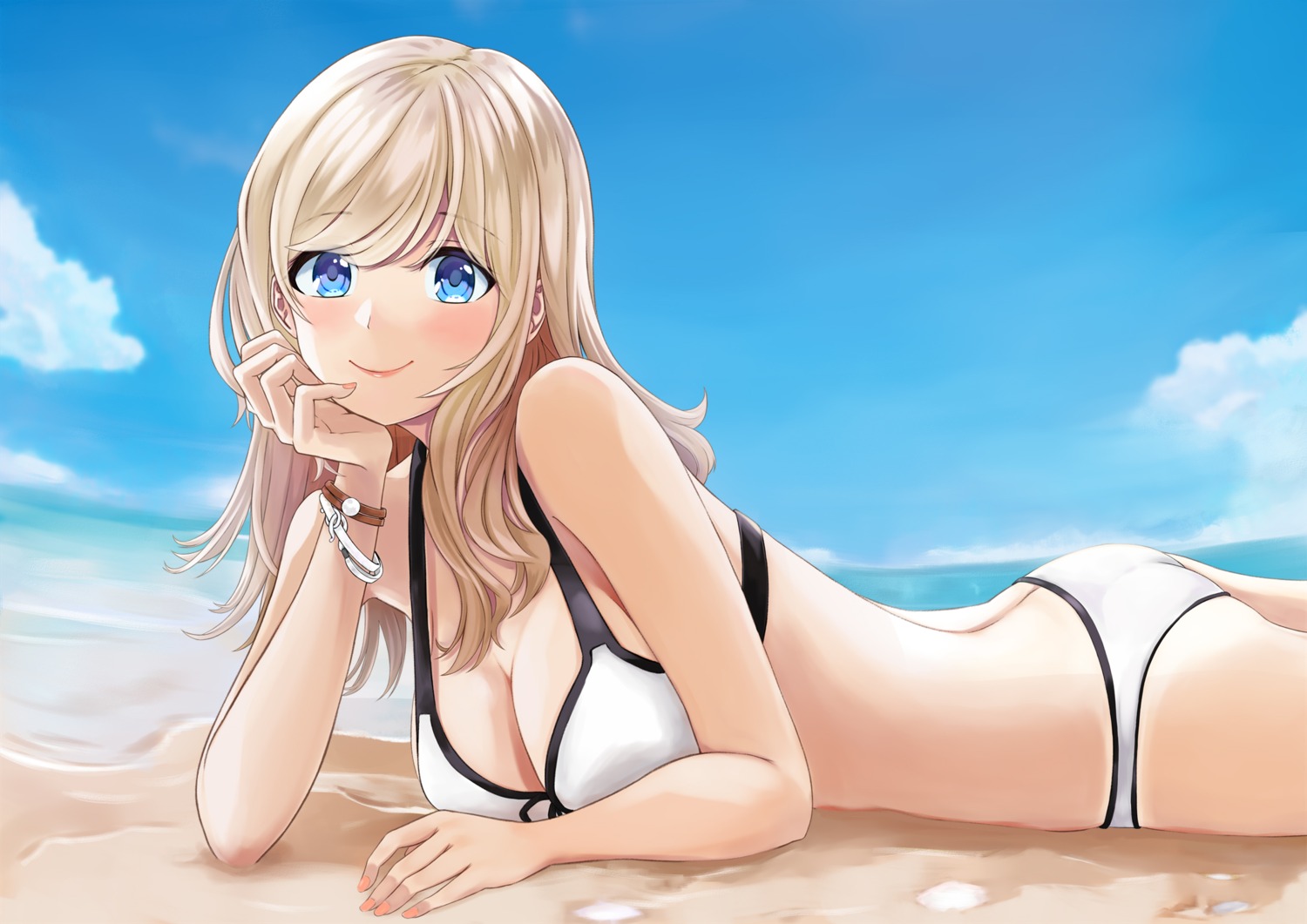 ass bikini cleavage mossan_(mossan-777) swimsuits