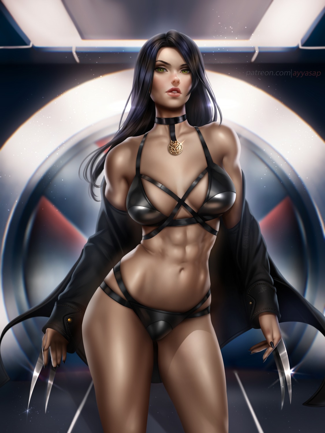 ayyasap bikini marvel open_shirt swimsuits weapon x-23 x-men