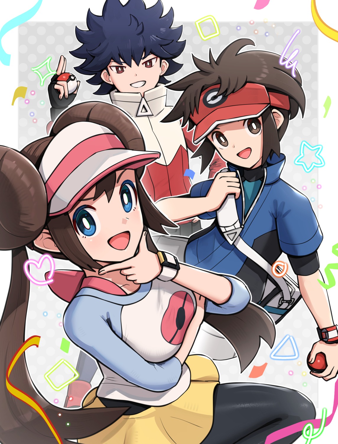 gonzarez hyuu_(pokemon) kyouhei_(pokemon) mei_(pokemon) pantyhose pokemon pokemon_b2w2