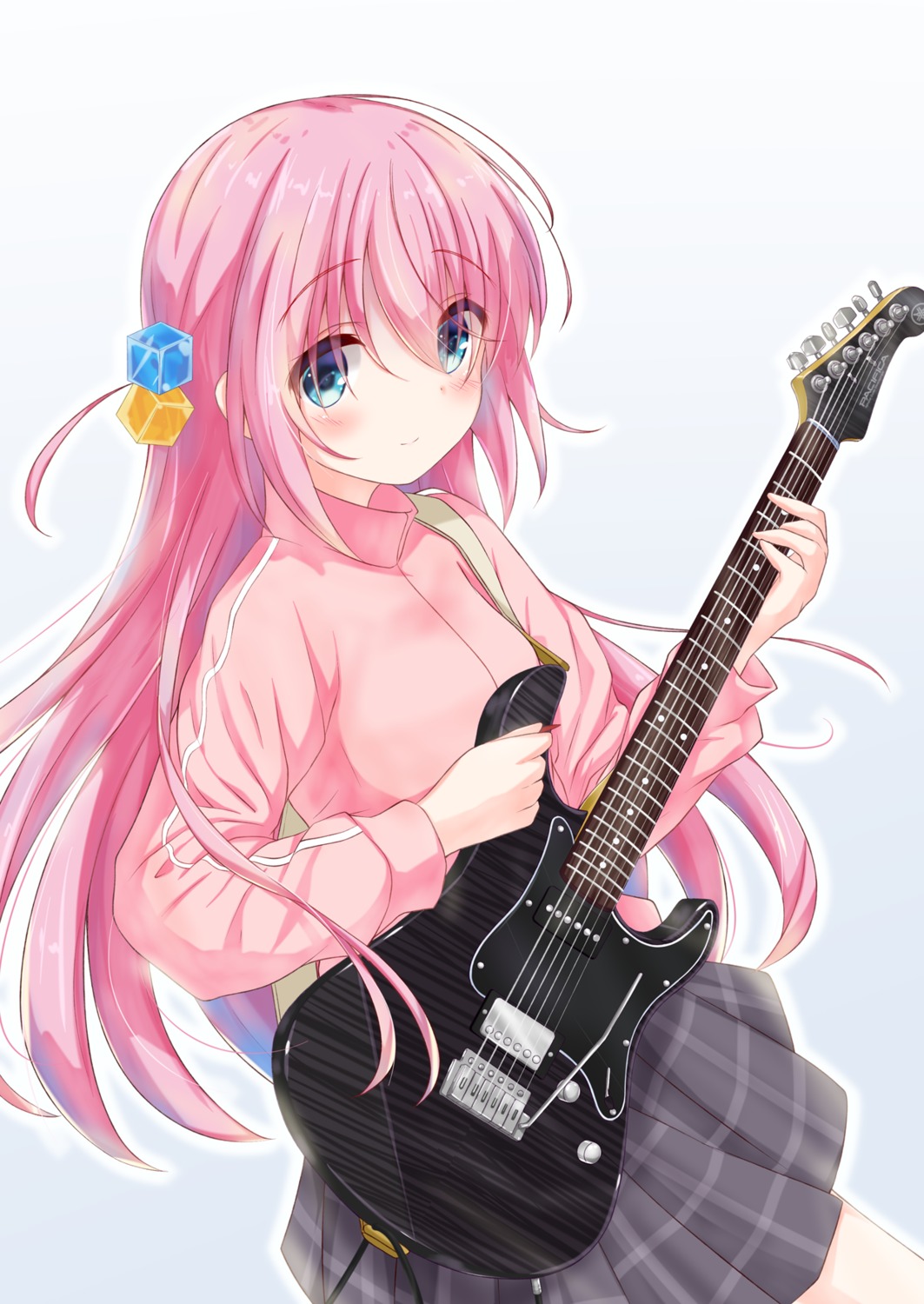 guitar gym_uniform mafu_makura seifuku