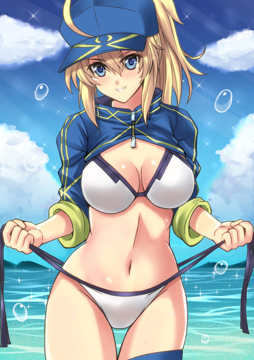 bikini cleavage fate/grand_order heroine_xx sawwei005 swimsuits