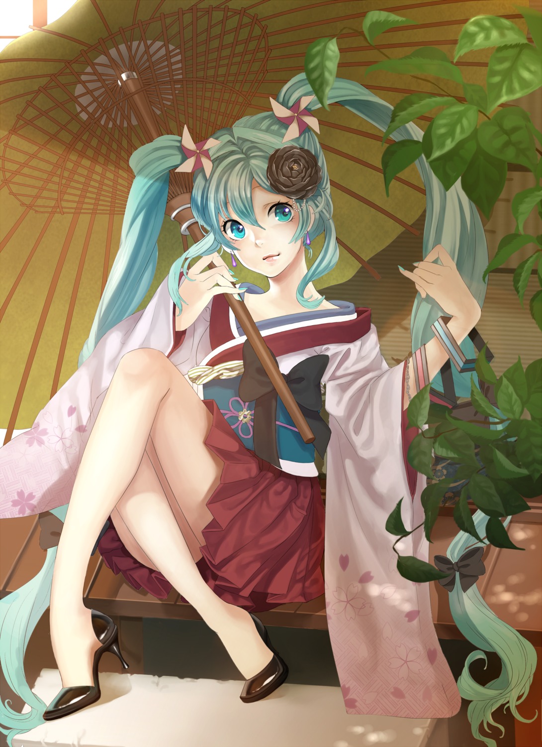 hatsune_miku kimono minami_haruya vocaloid