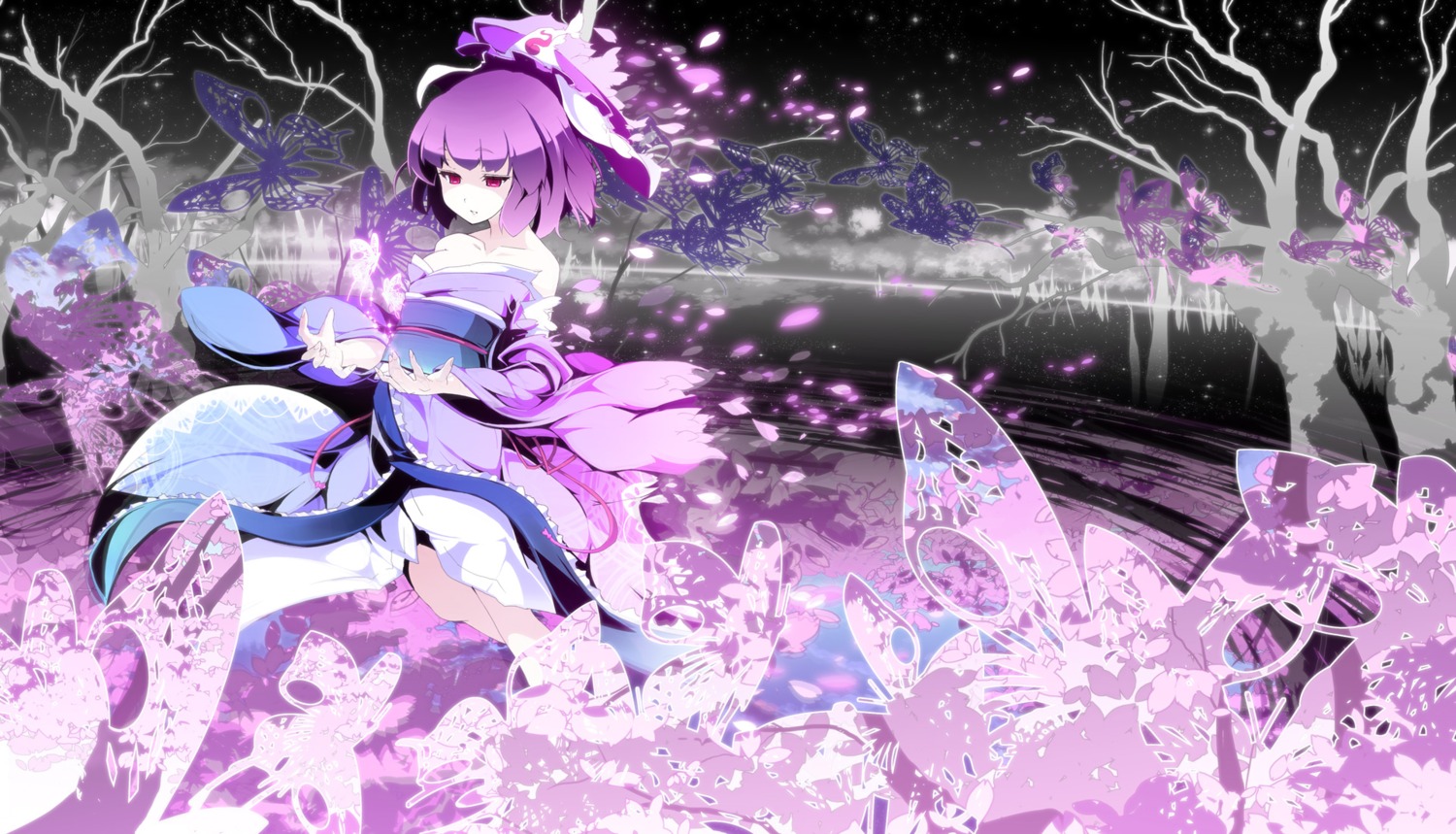 asakura_masatoki kimono saigyouji_yuyuko touhou