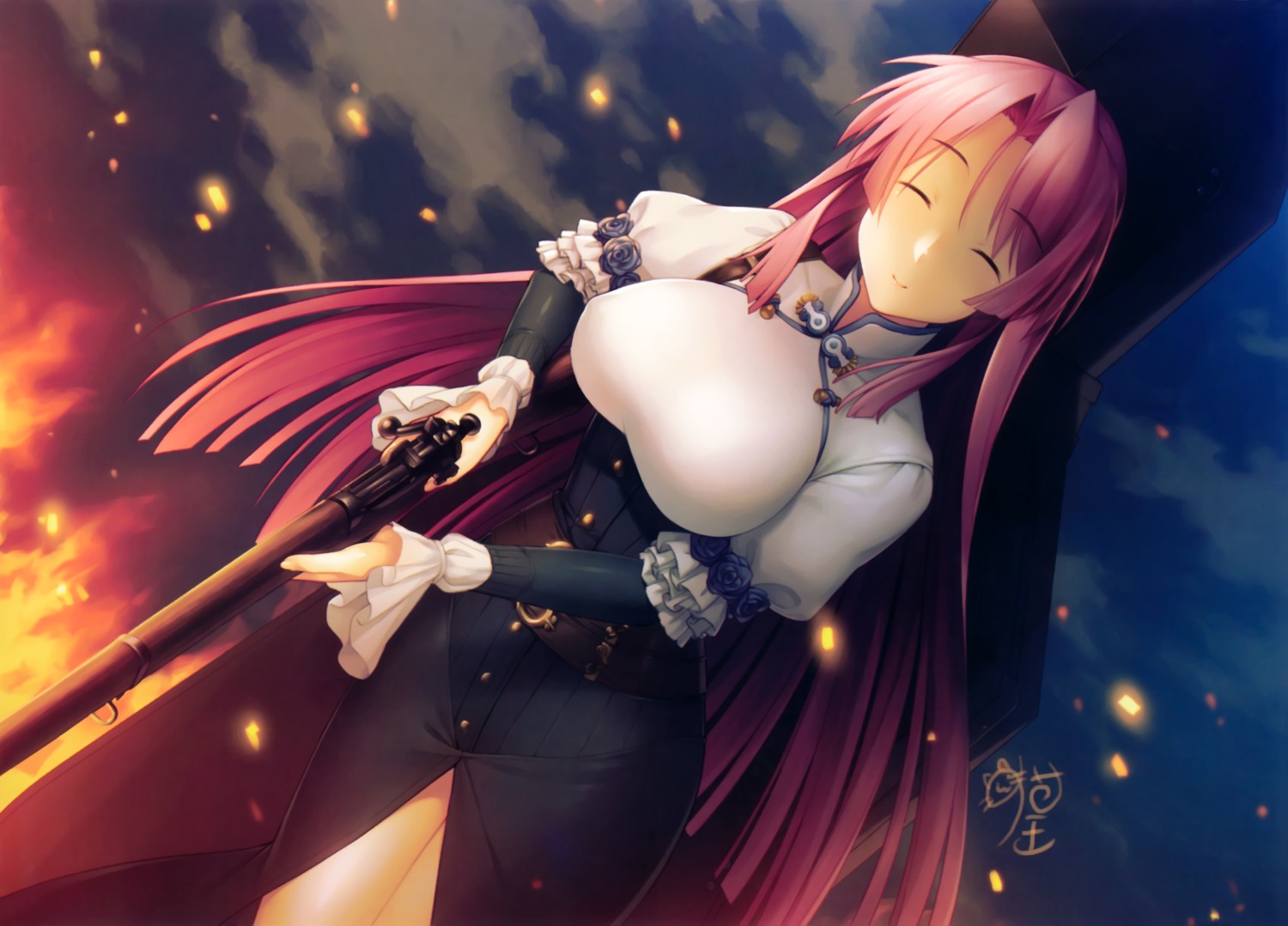 dress full_metal_daemon_muramasa gun ootori_kanae tagme