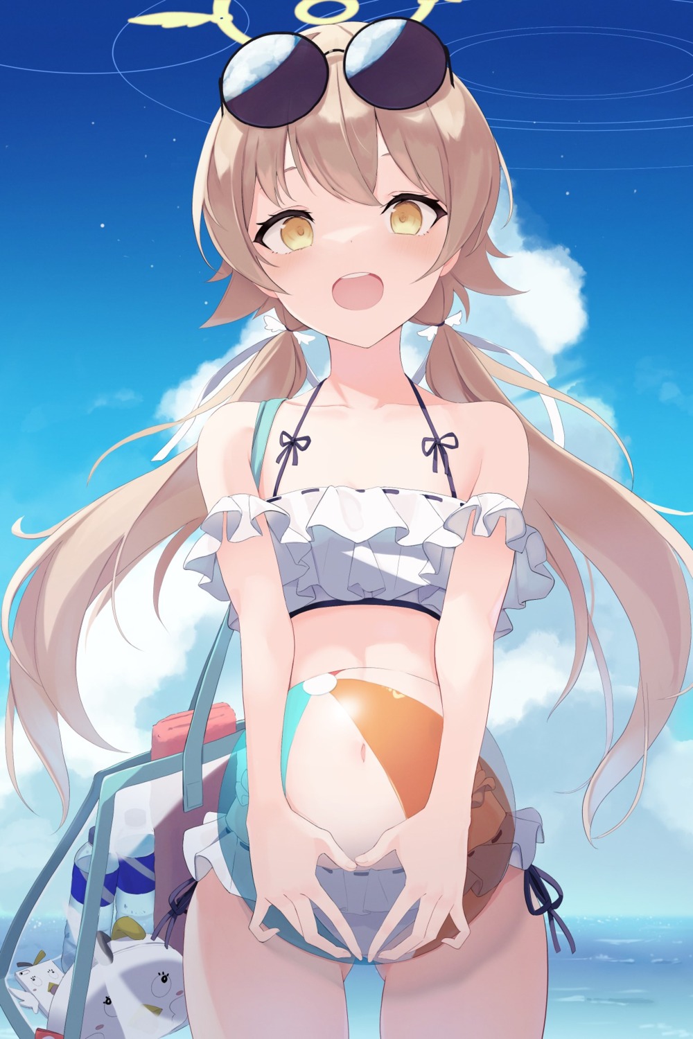 ajitani_hifumi bikini blue_archive megane mizu_(lzzrwi603) swimsuits