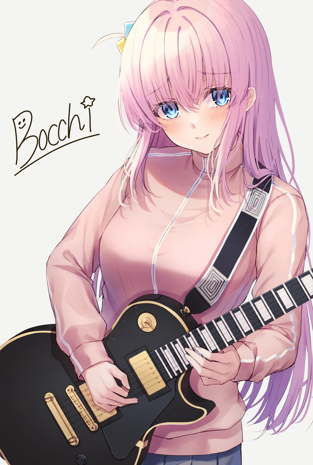 bocchi_the_rock! gotou_hitori guitar gym_uniform primamiya seifuku