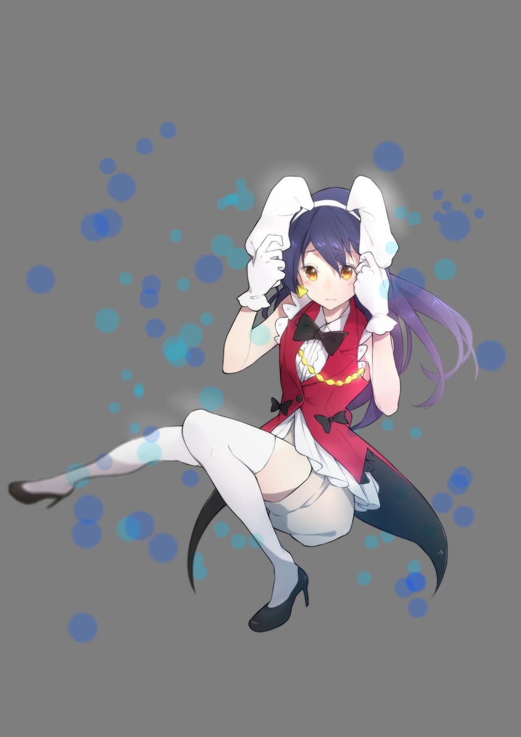 animal_ears bunny_ears heels love_live! love_live!_(series) sonoda_umi tagme thighhighs