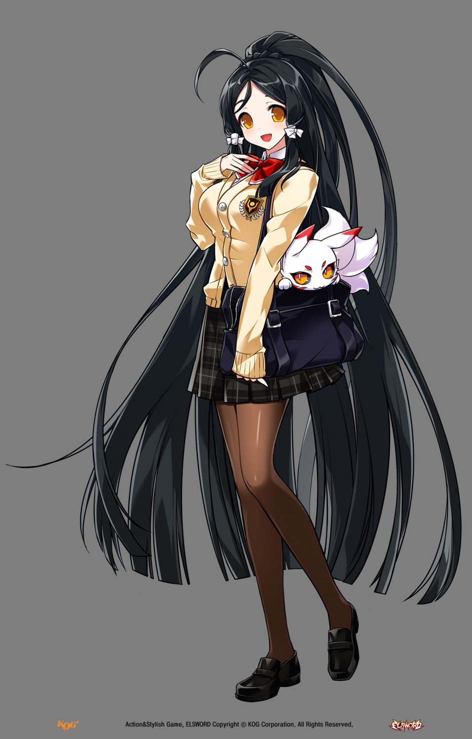 ara_haan elsword pantyhose seifuku sweater tagme transparent_png