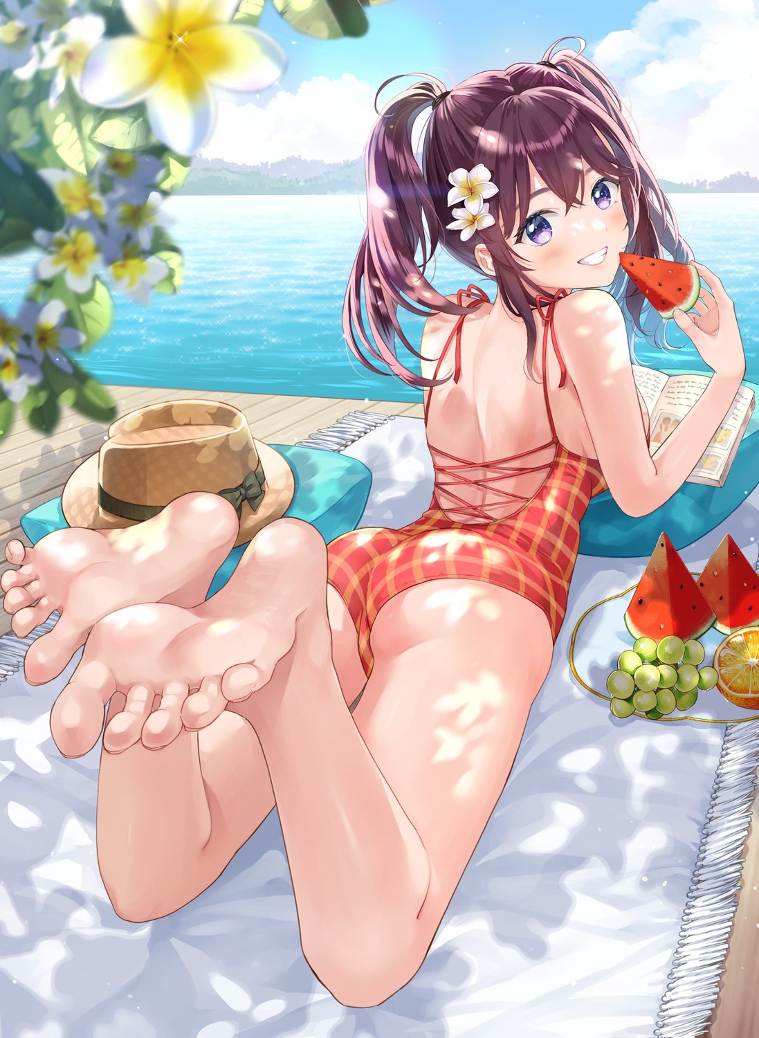 ass feet matsuzaki_miyuki swimsuits