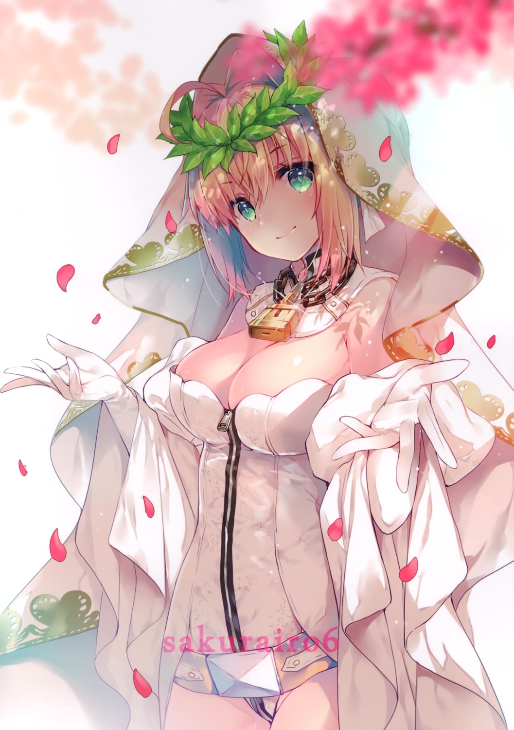 fate/grand_order miwabe_sakura pion saber_bride saber_extra