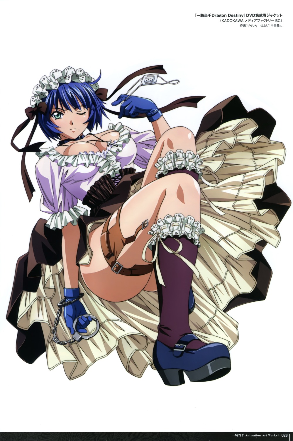 ass cleavage eyepatch gothic_lolita heels ikkitousen ikkitousen~dragon_destiny~ lolita_fashion rin_sin ryomou_shimei