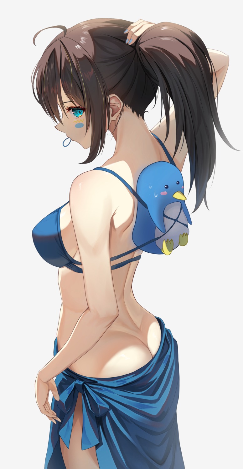 ass bikini swimsuits takagi_(takag1_k2) tattoo