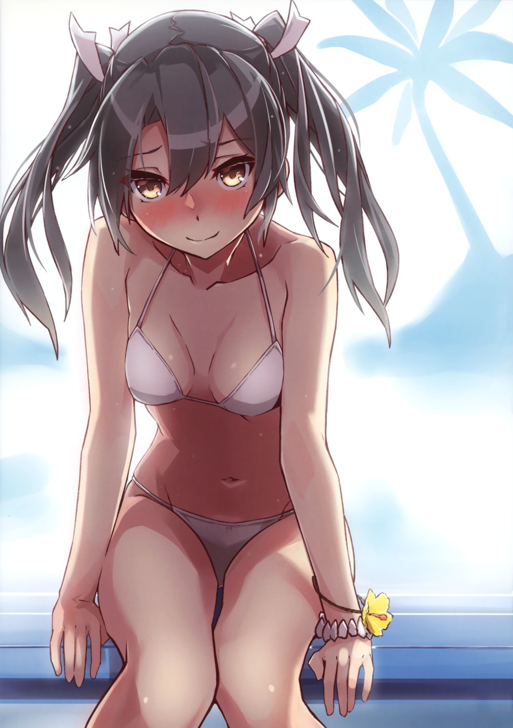 bikini cleavage kantai_collection possible_duplicate swimsuits takanashi_kei_(hitsujikan) zuikaku_(kancolle)