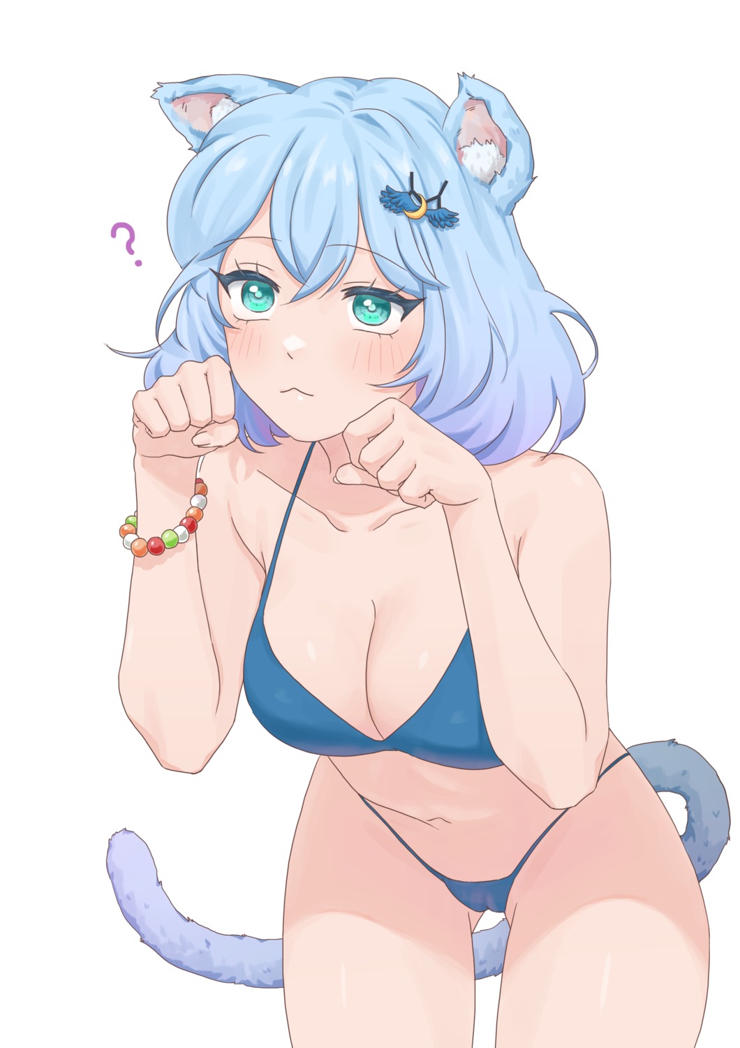 animal_ears bikini cameltoe nekomimi swimsuits taesseung tail