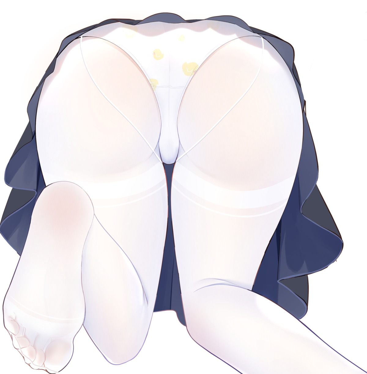 ass barbara_(genshin_impact) feet genshin_impact miaogujun pantsu pantyhose see_through skirt_lift