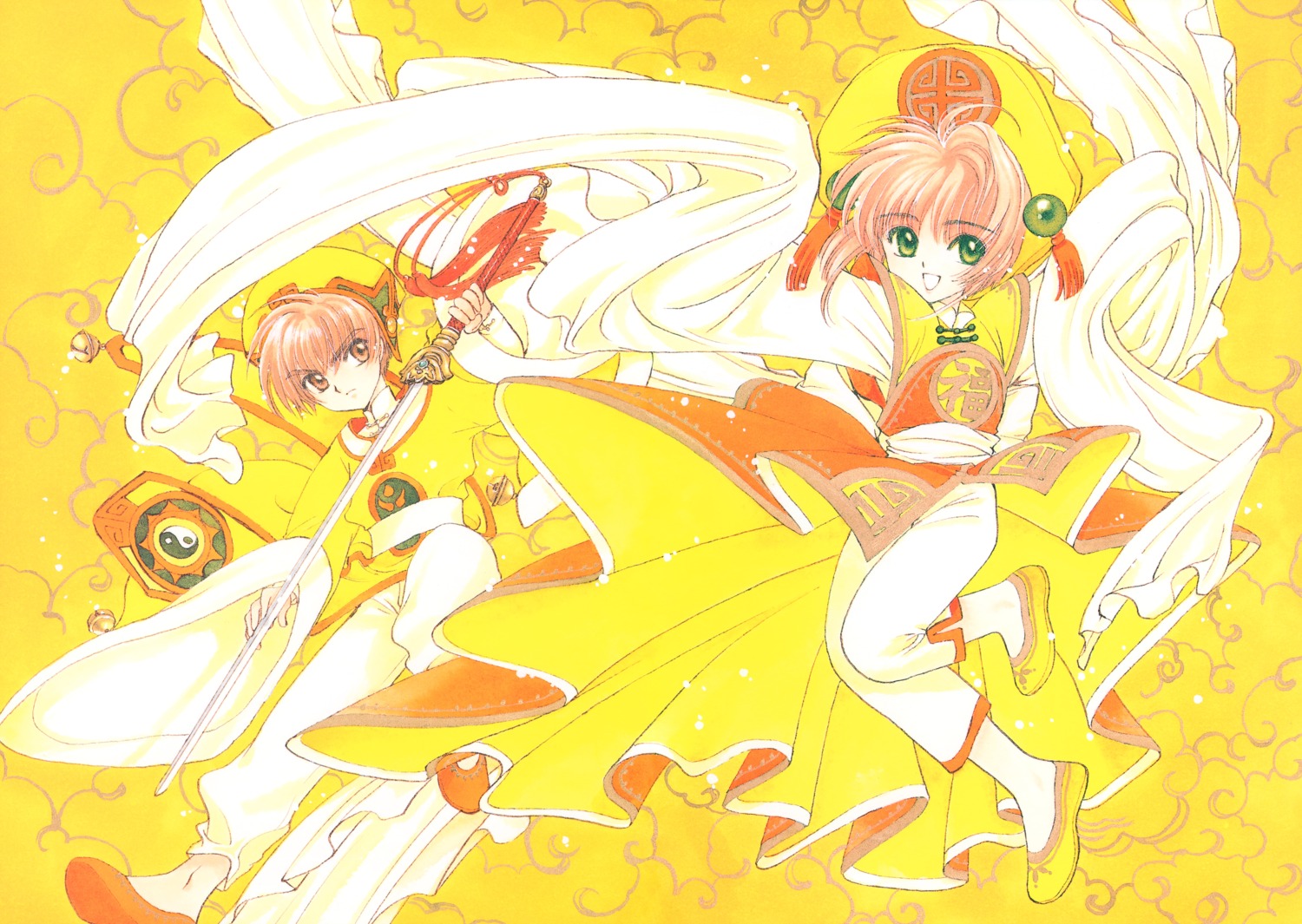 bleed_through card_captor_sakura clamp kinomoto_sakura li_syaoran