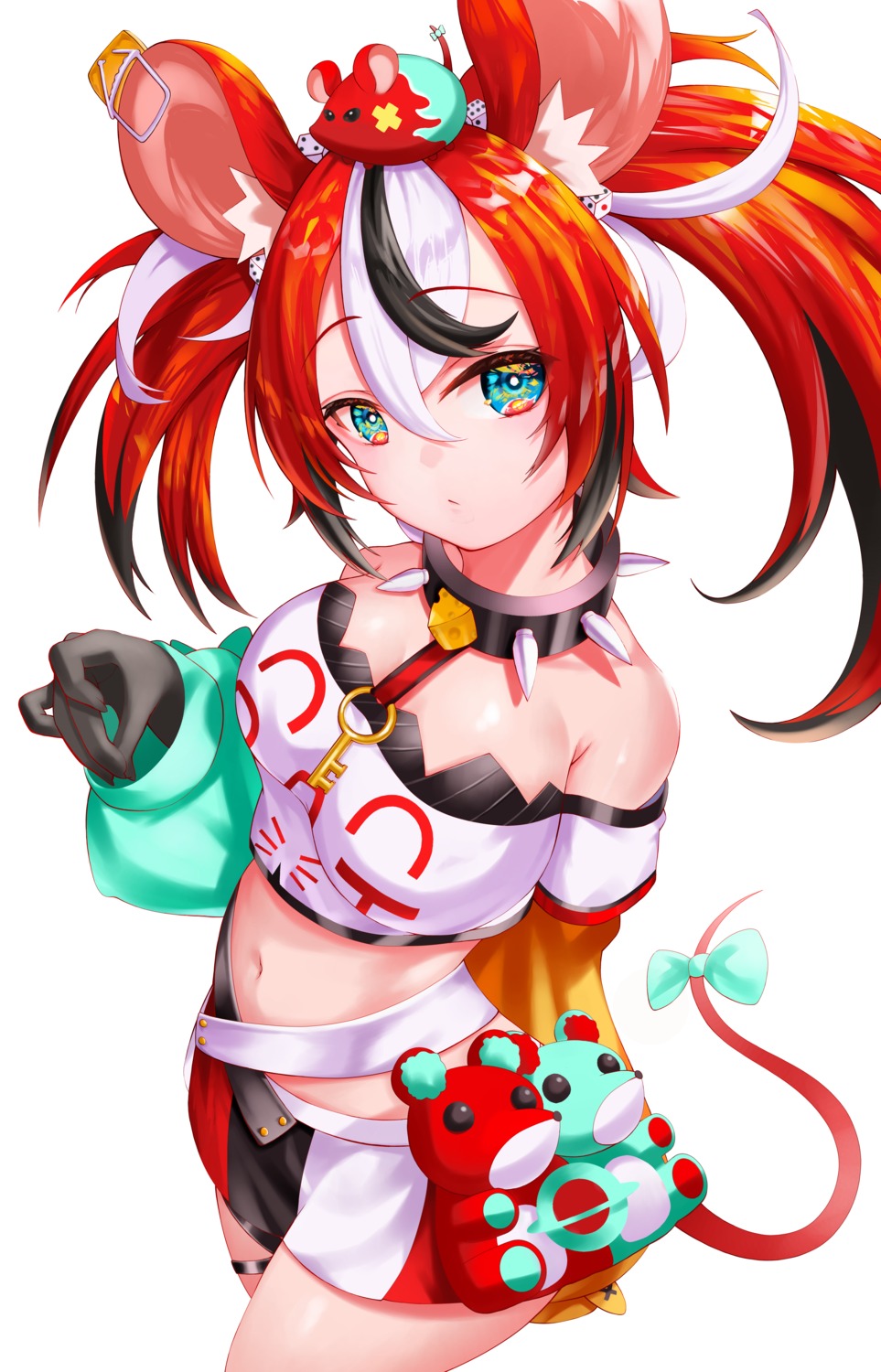 animal_ears garter hakos_baelz hololive hololive_english roina_(effj7473) tail