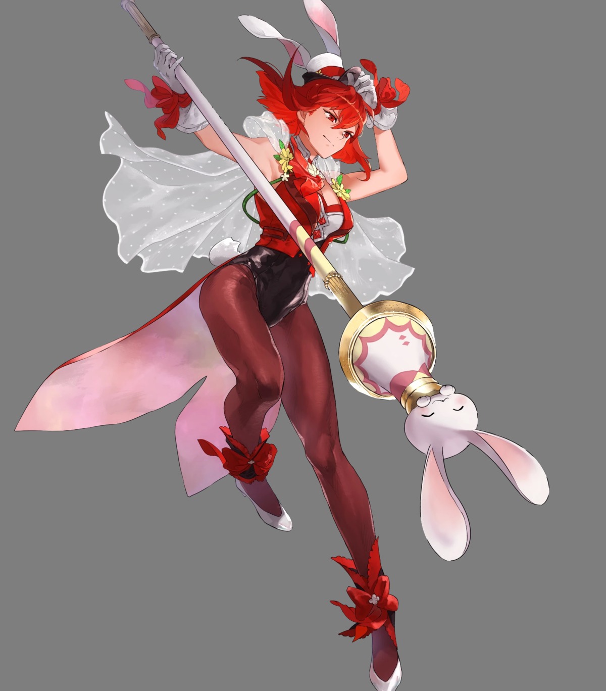 animal_ears bunny_ears bunny_girl fire_emblem fire_emblem:_shin_ankoku_ryuu_to_hikari_no_ken fire_emblem_heroes heels mayo minerba nintendo pantyhose tail transparent_png weapon