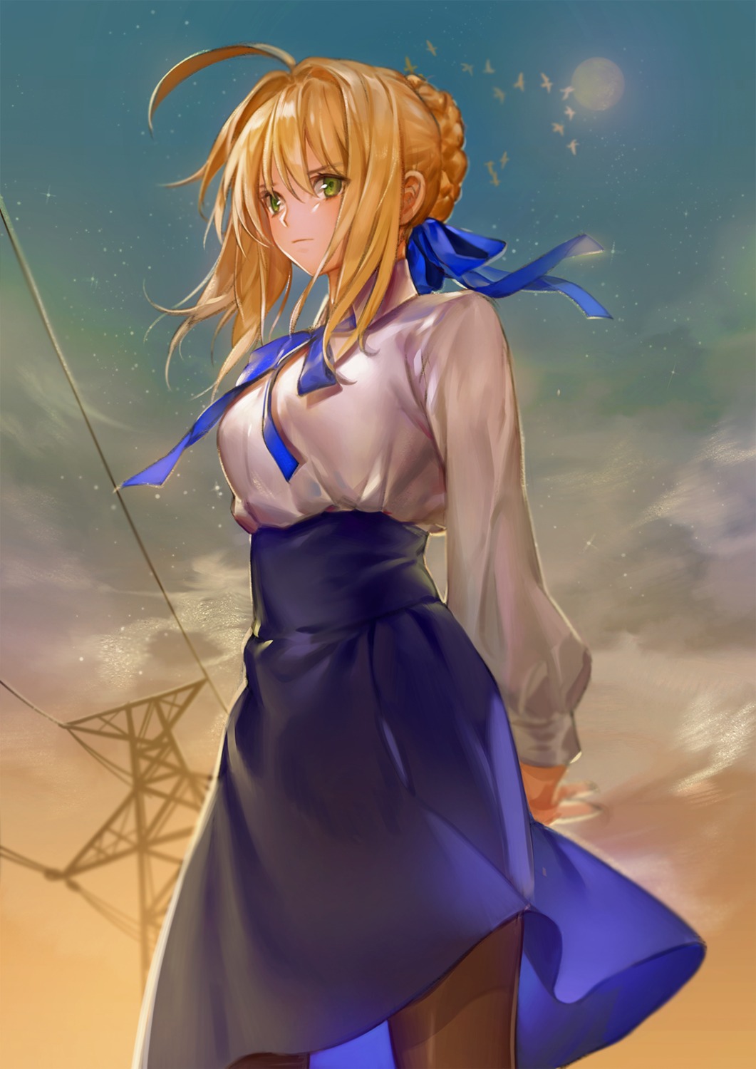 fate/stay_night ogyue pantyhose saber