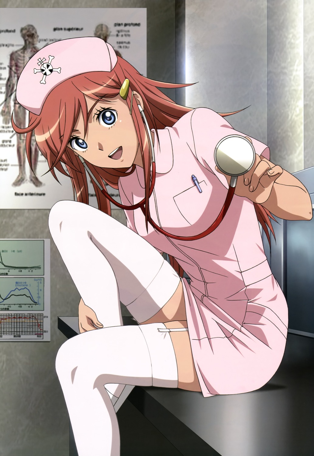 katou_marika kotani_kyouko mouretsu_pirates nurse stockings thighhighs