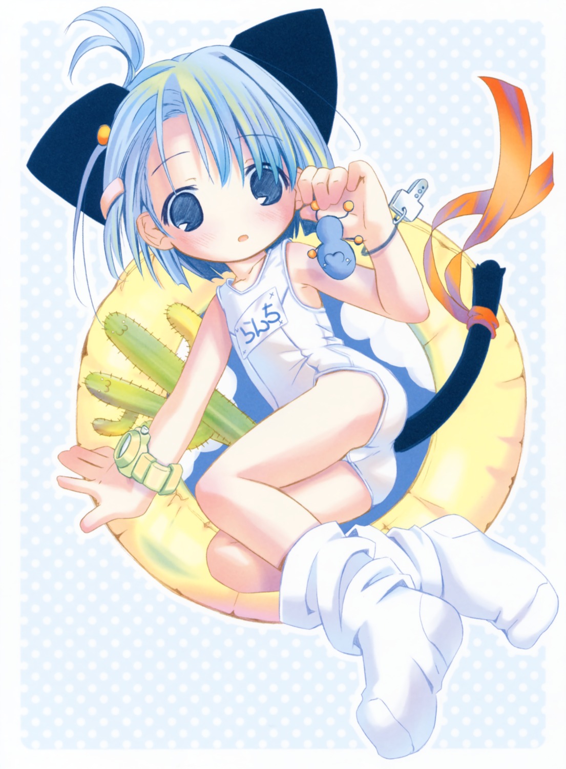 animal_ears loli nekomimi pop school_swimsuit swimsuits tail