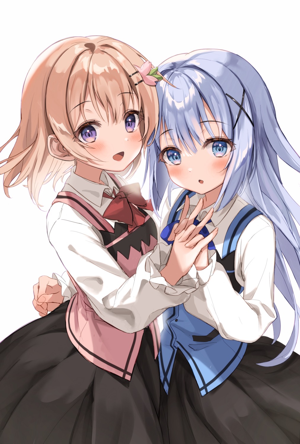 azusa_(980650076) gochuumon_wa_usagi_desu_ka? hoto_cocoa kafuu_chino waitress