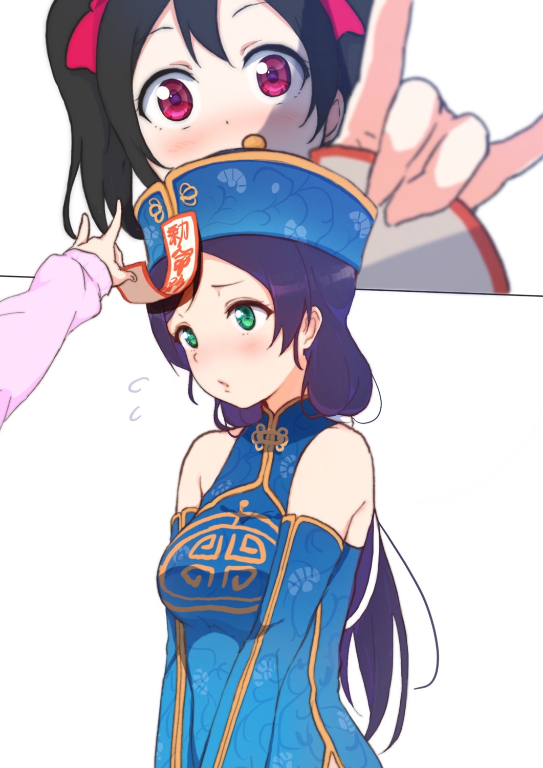 chinadress icehotmilktea love_live! toujou_nozomi yazawa_nico