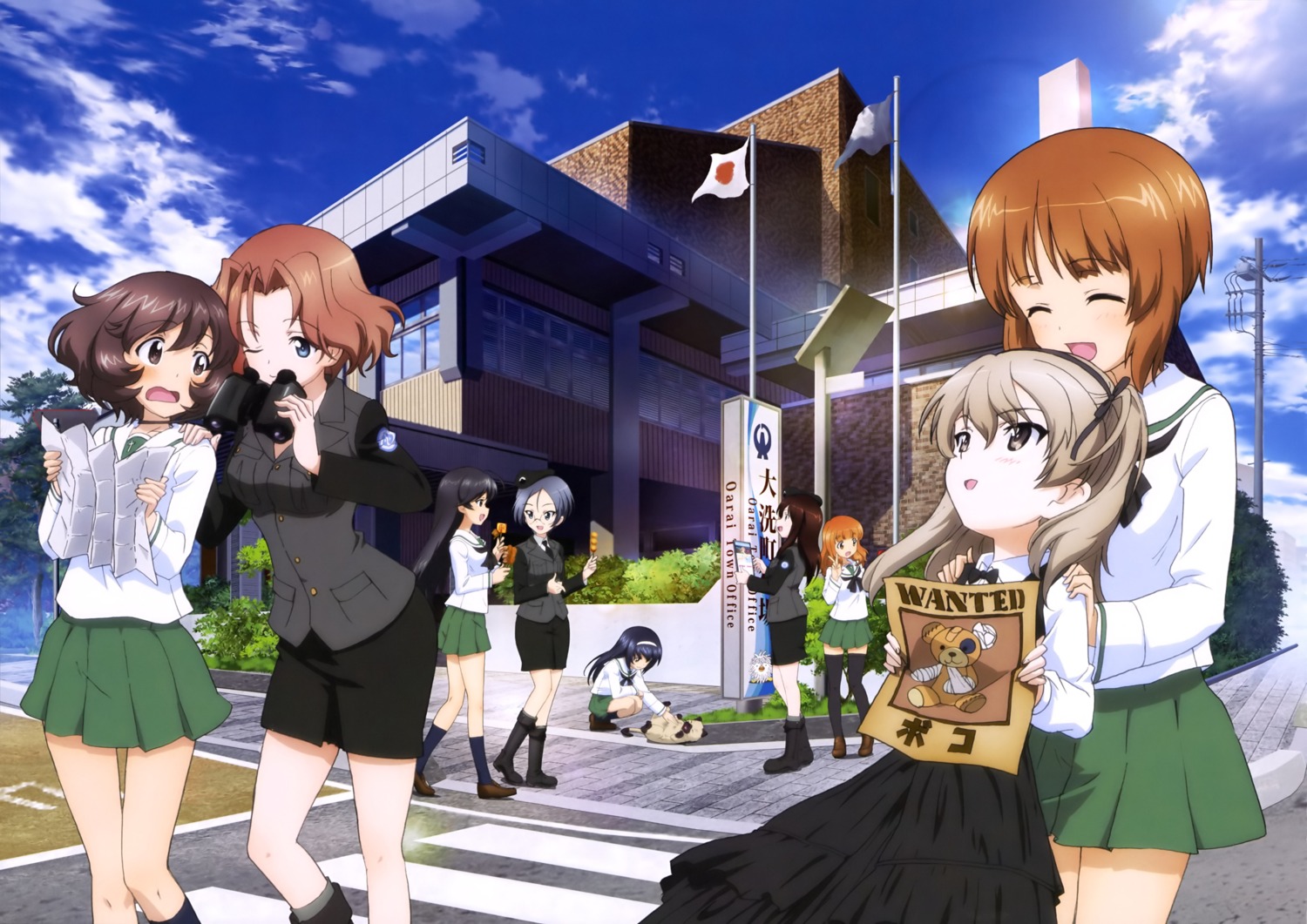 akiyama_yukari azumi_(girls_und_panzer) bandages dress girls_und_panzer gothic_lolita heels isuzu_hana lolita_fashion megane megumi_(girls_und_panzer) neko nishizumi_miho reizei_mako rumi_(girls_und_panzer) seifuku shimada_arisu takebe_saori thighhighs uniform