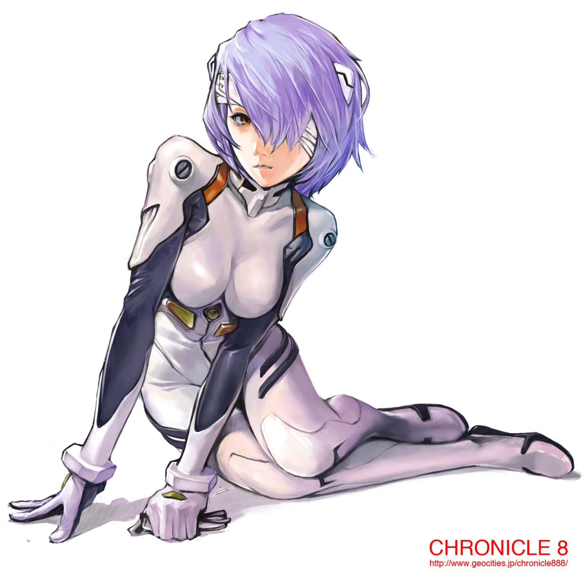 ayanami_rei bandages bodysuit kiyohisa neon_genesis_evangelion