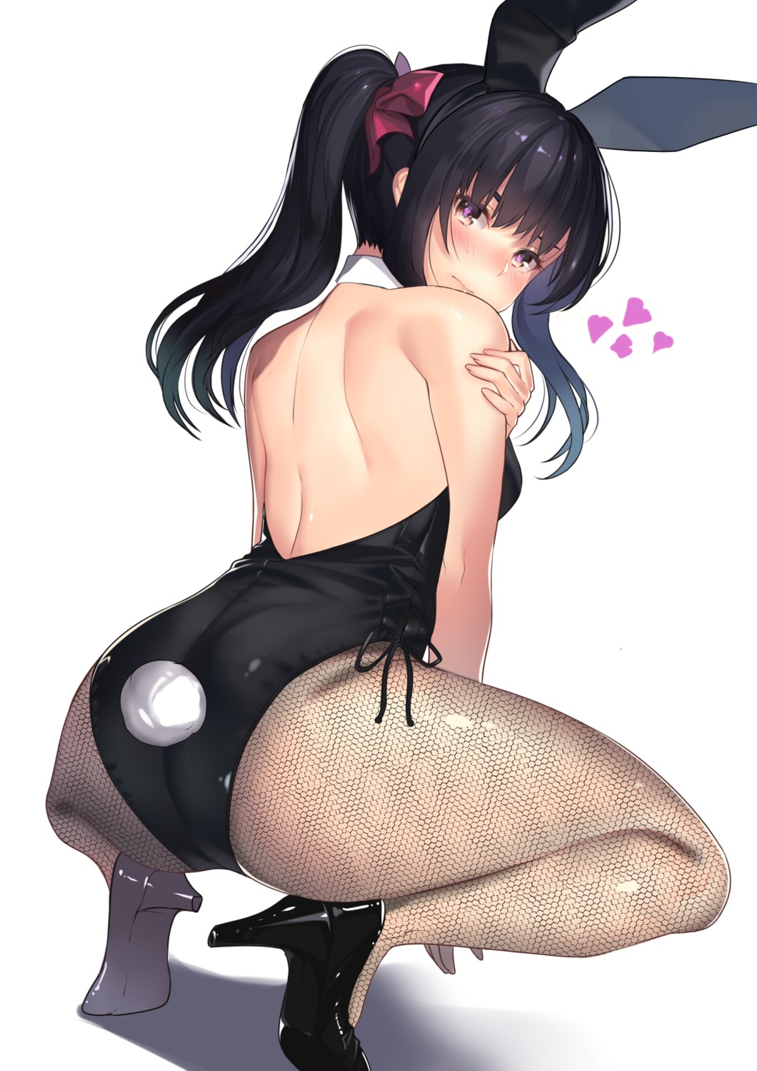 animal_ears ass bunny_ears bunny_girl fishnets heels kagematsuri pantyhose tail