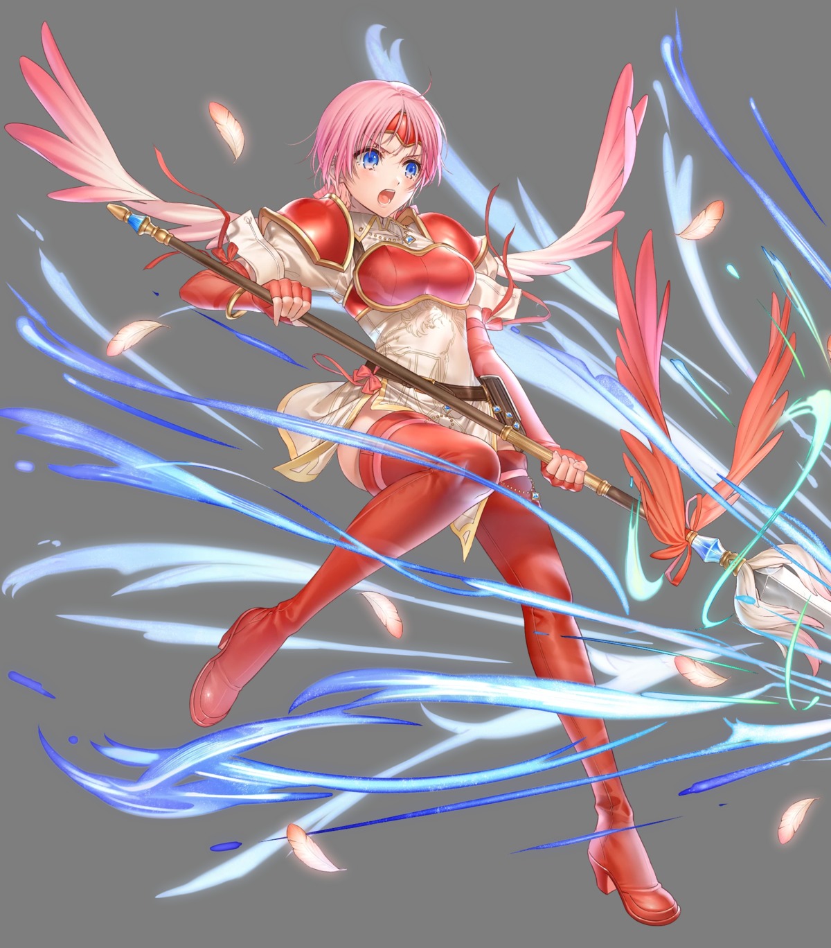 armor dress fire_emblem fire_emblem:_souen_no_kiseki heels kippu marcia nintendo thighhighs transparent_png weapon wings