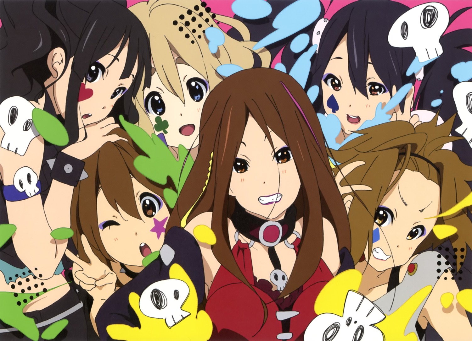 akiyama_mio hirasawa_yui horiguchi_yukiko k-on! kotobuki_tsumugi nakano_azusa tainaka_ritsu tattoo yamanaka_sawako