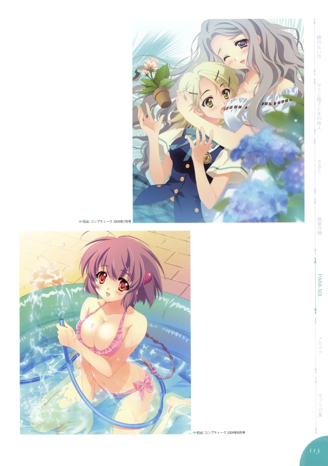 bikini carnelian cleavage fujita_nodoka para-sol swimsuits takeda_rachel tamaru_yume