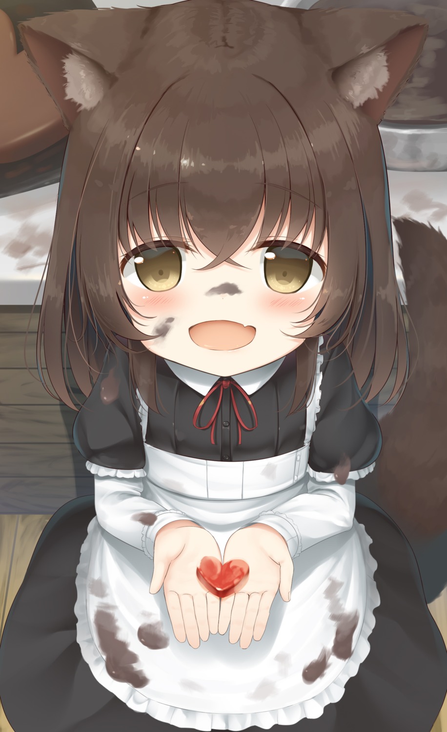 animal_ears maid psyche3313 tail valentine