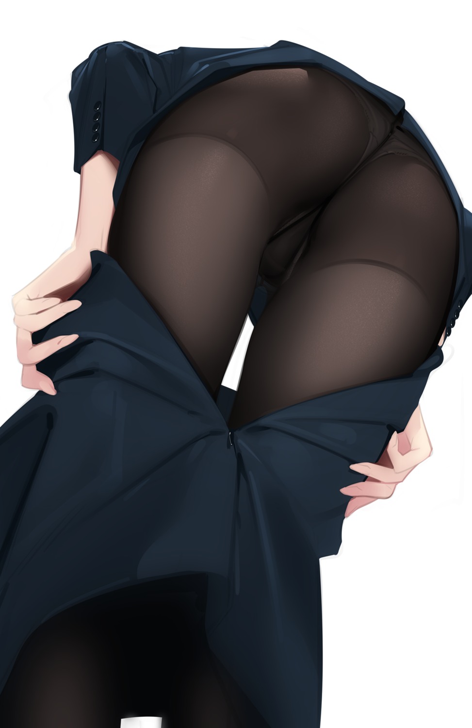 ama_mitsuki ass business_suit pantyhose thong undressing