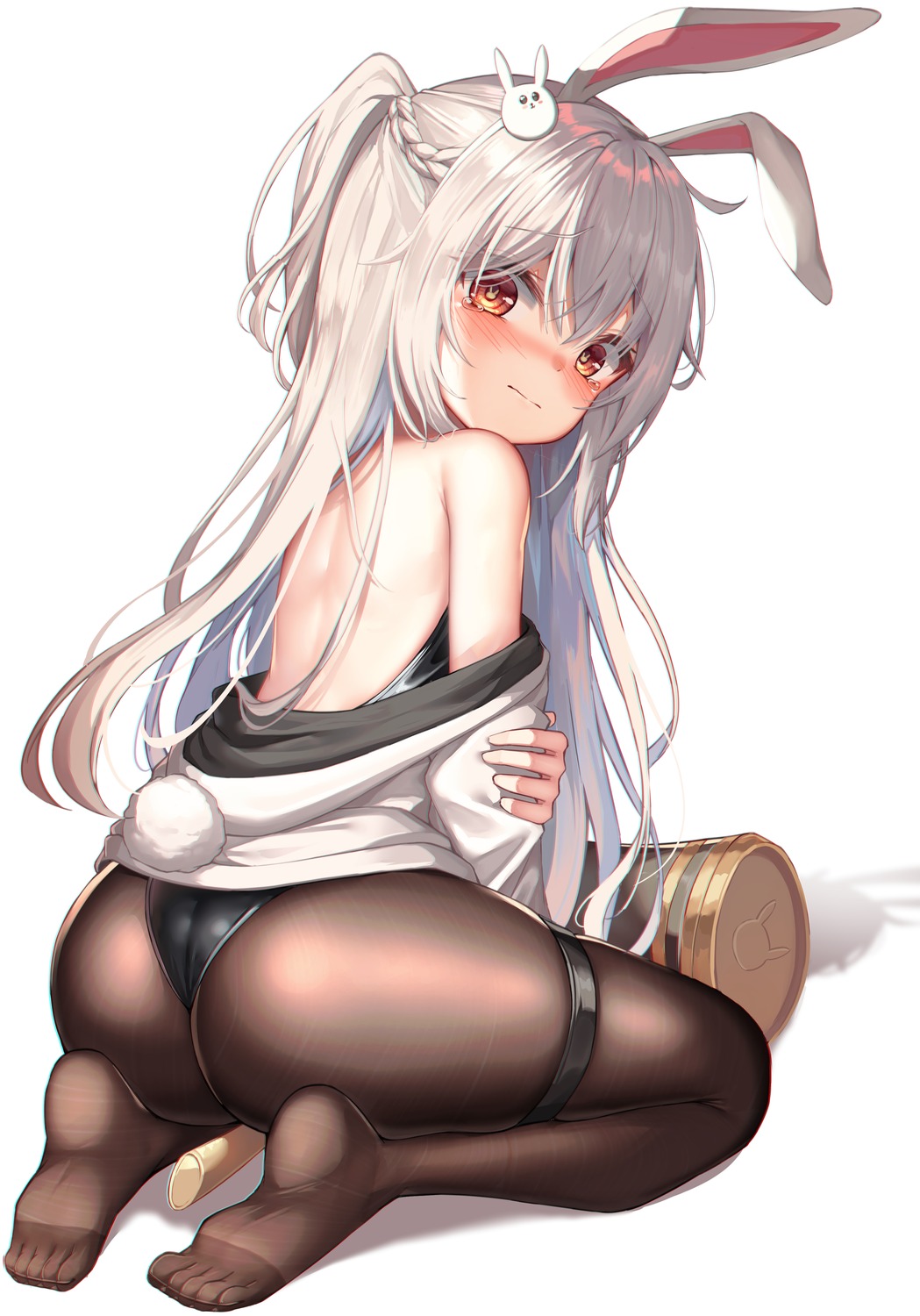 animal_ears ass bunny_ears bunny_girl feet garter loli mannack pantyhose tail