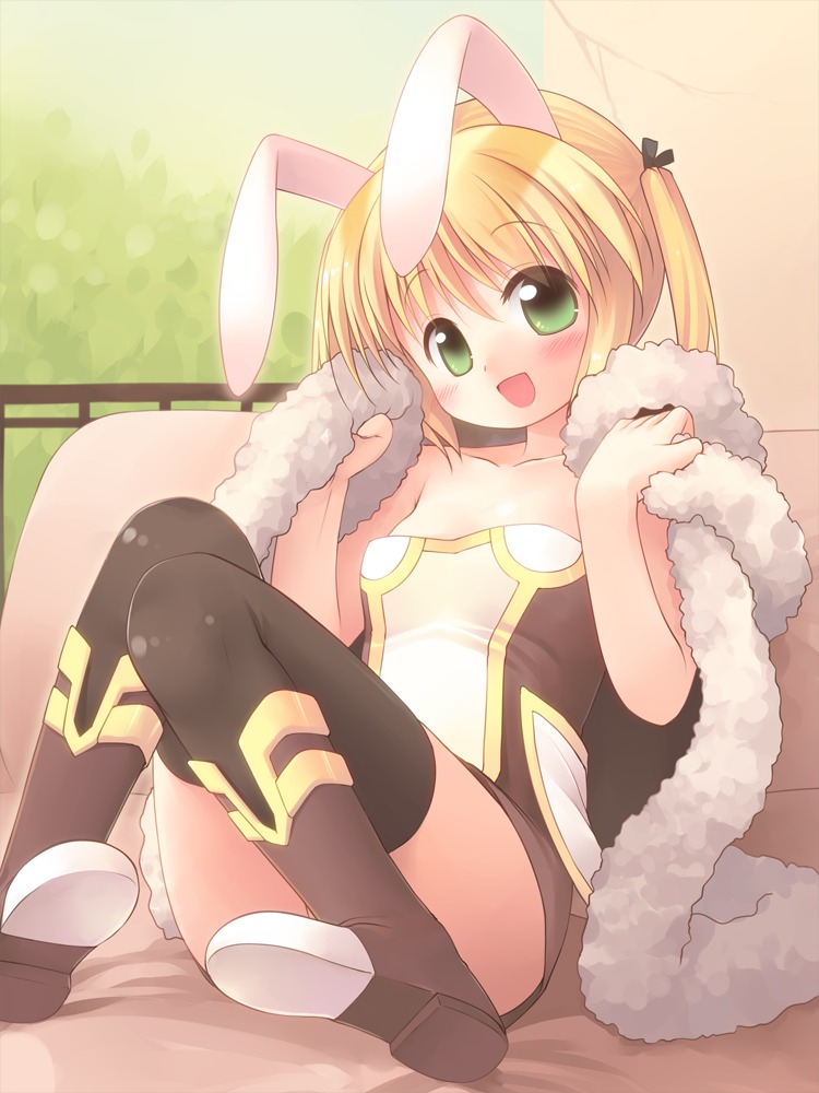 animal_ears bunny_ears emurin high_wizard ragnarok_online thighhighs