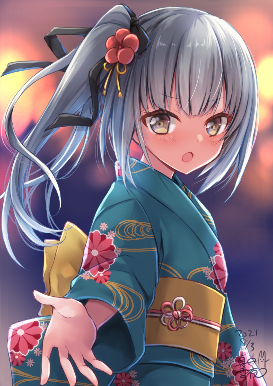 kantai_collection kasumi_(kancolle) mashiro_yukiya yukata