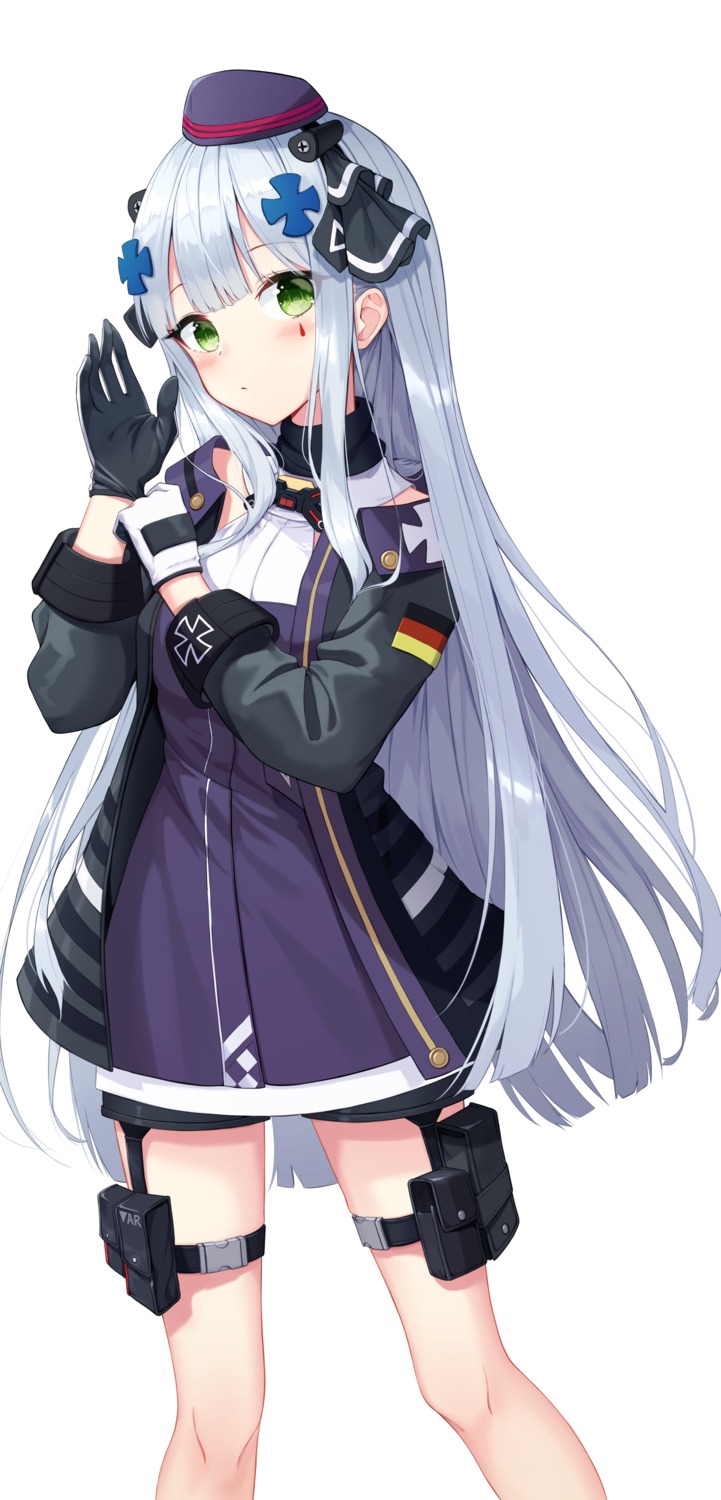 breast_hold garter girls_frontline hk416_(girls_frontline) seero