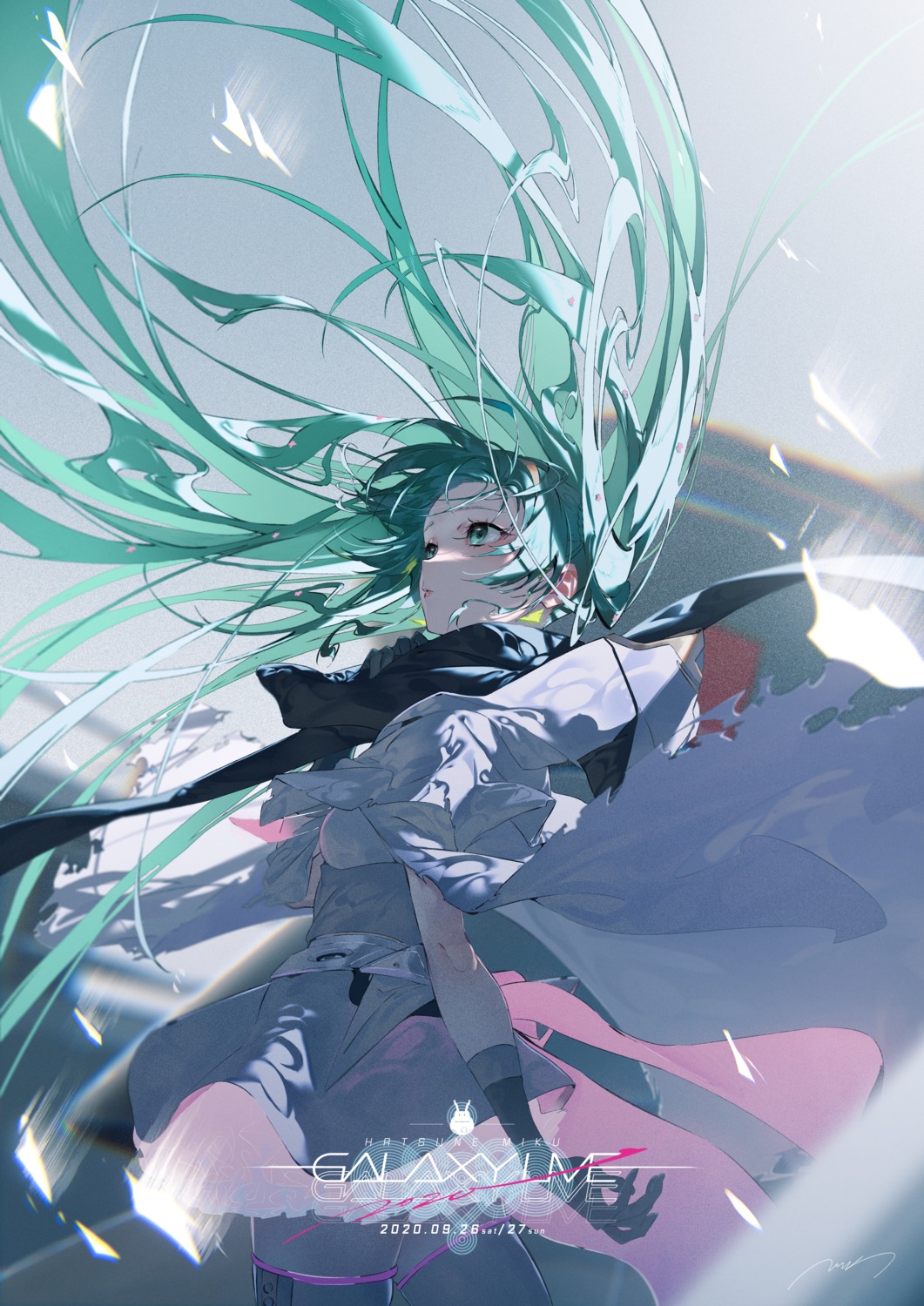 dress hatsune_miku rolua thighhighs vocaloid