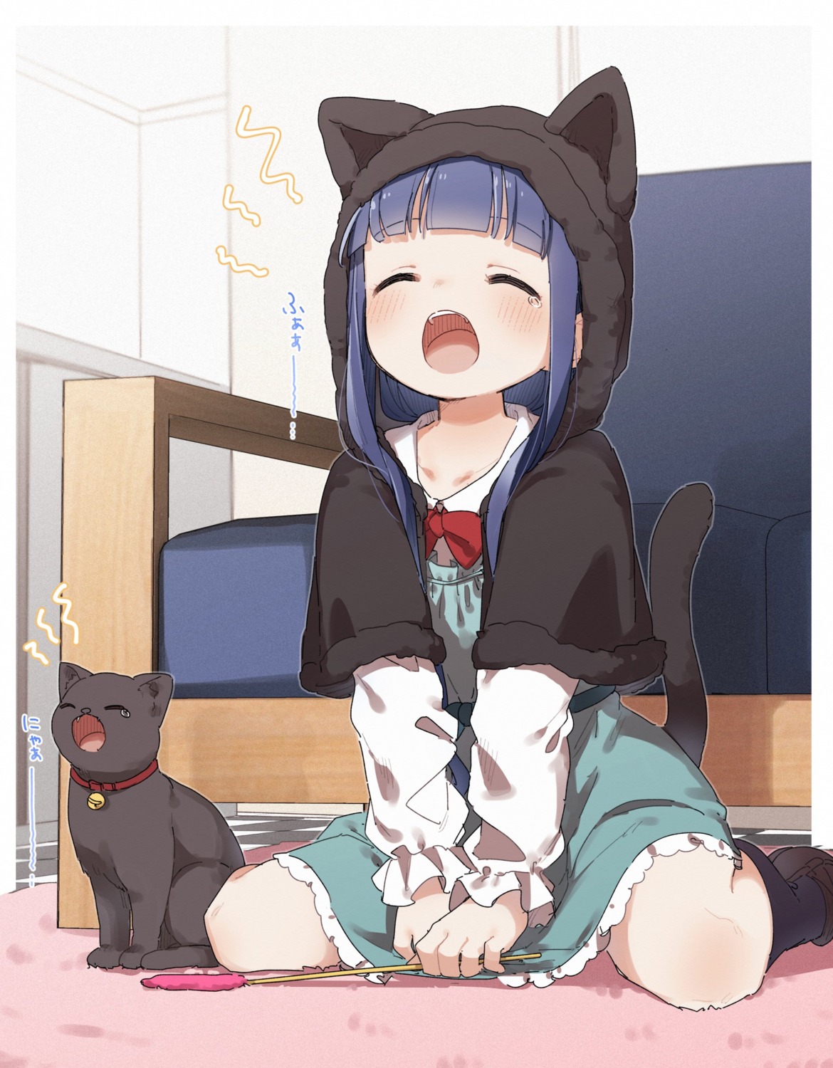 animal_ears dress kusaka_shi neko nekomimi sajou_yukimi tail the_idolm@ster the_idolm@ster_cinderella_girls the_idolm@ster_cinderella_girls_u149