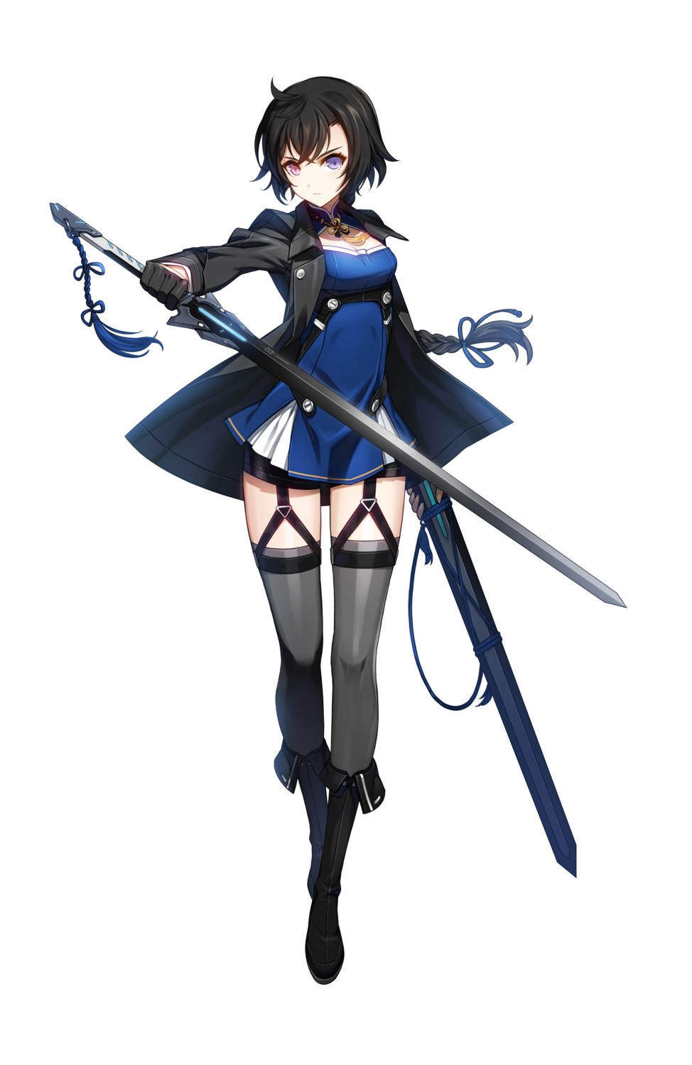 bai_winchester closers heterochromia stockings sword tagme thighhighs