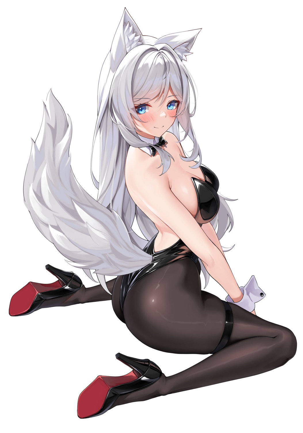 animal_ears ass garter heels leotard matrix16 no_bra pantyhose tail