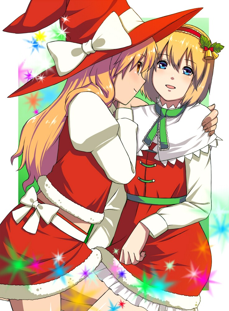 alice_margatroid christmas inuzuka_bouru kirisame_marisa touhou