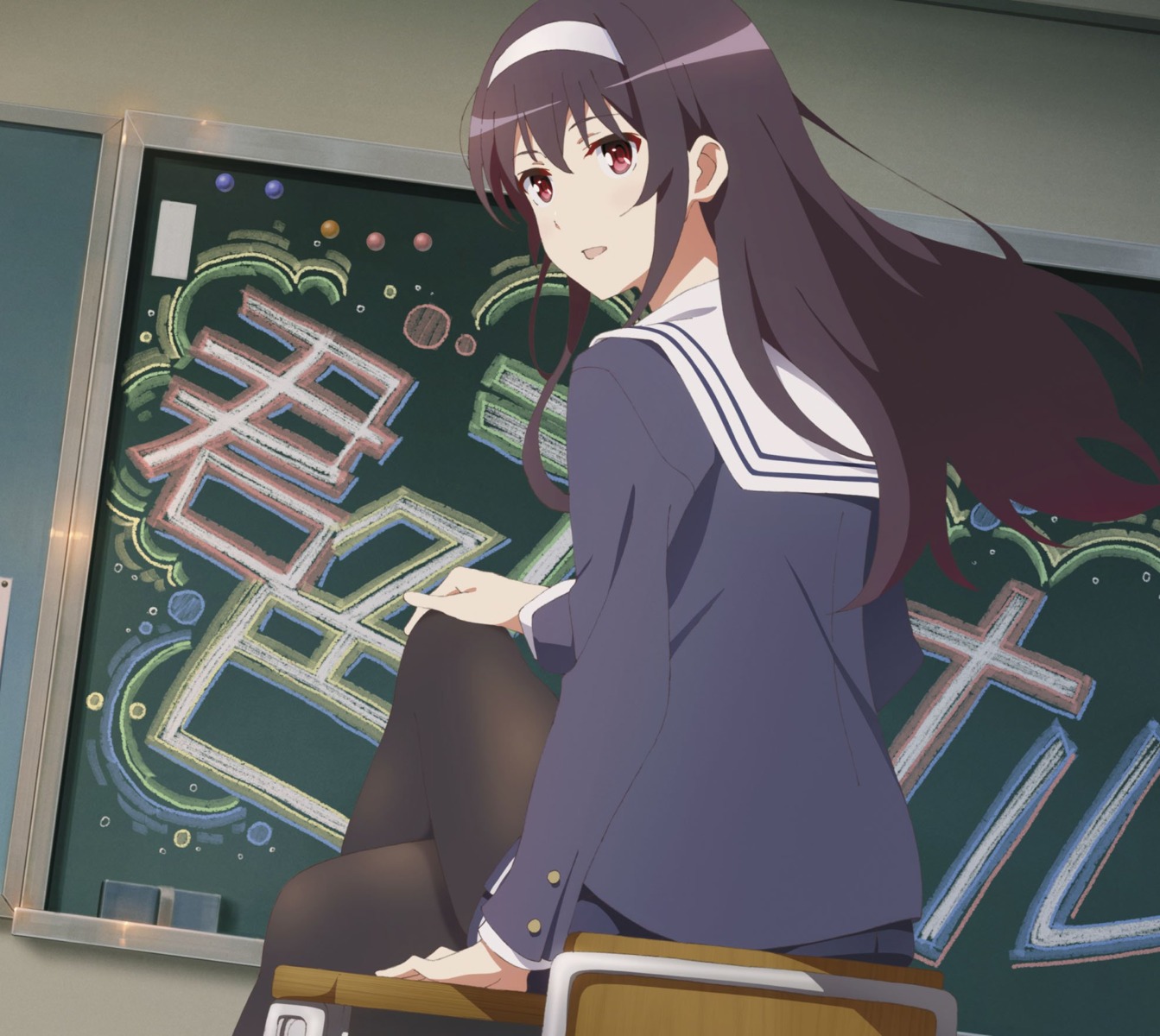 disc_cover kasumigaoka_utaha pantyhose saenai_heroine_no_sodatekata seifuku