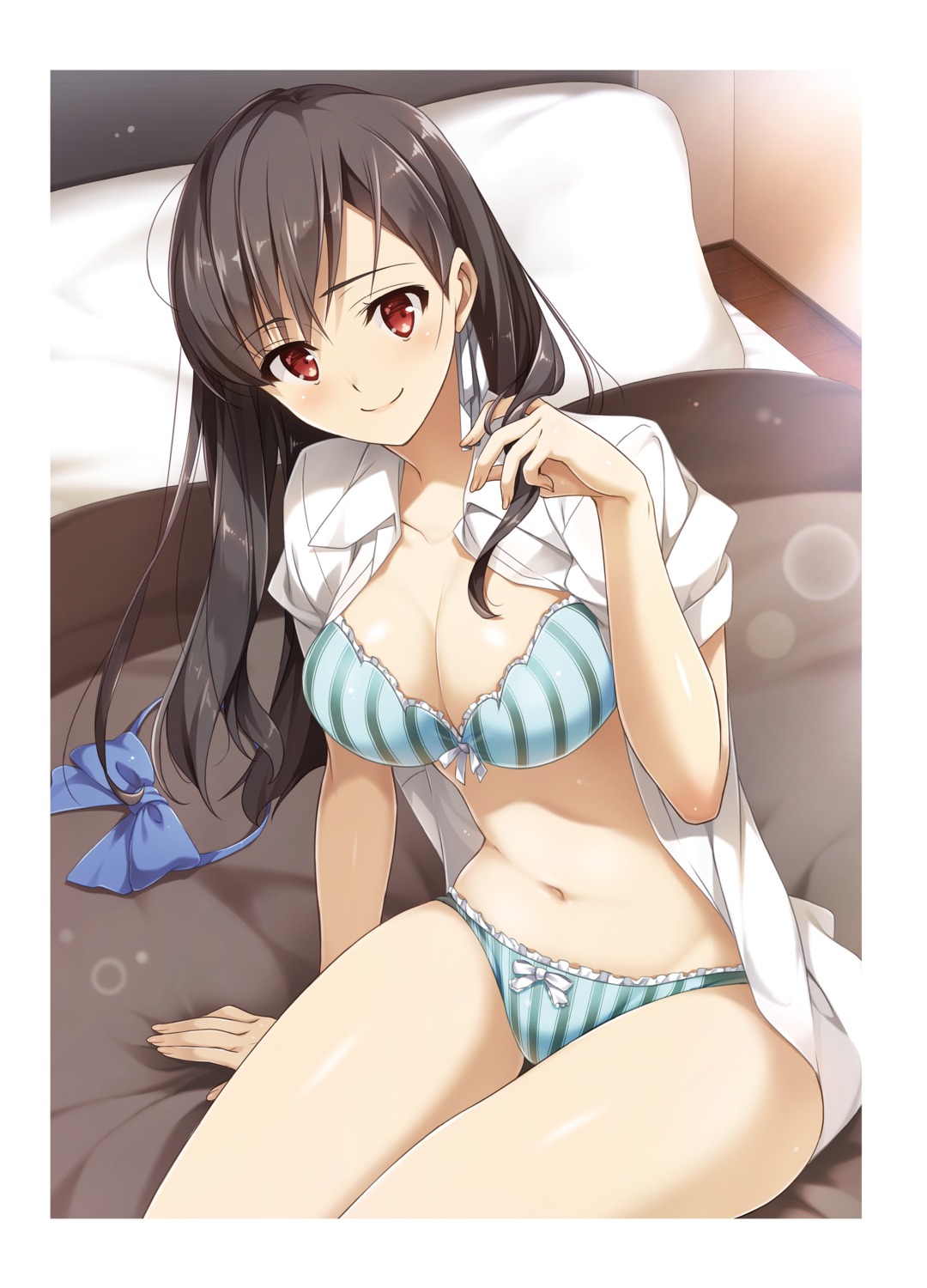 asakawa_shina bra cleavage mint_cube ninki_seiyuu_no_tsukurikata pantsu seno_itsumi