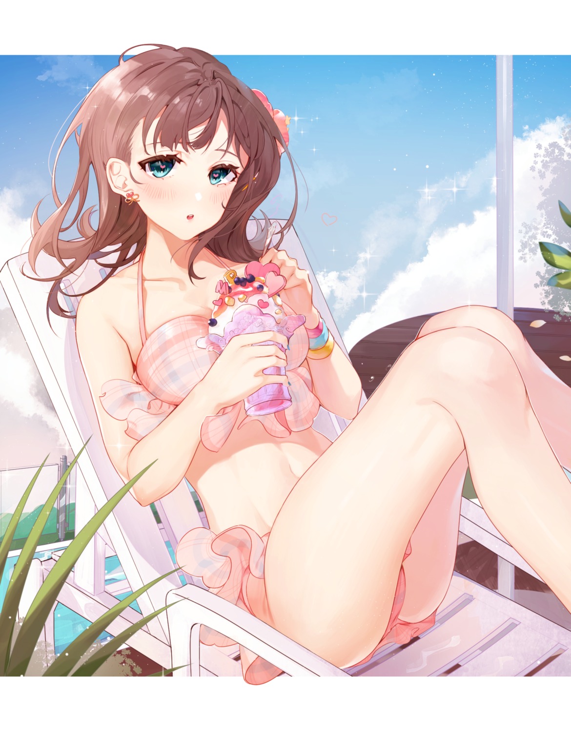 bikini koyo_akio sakuma_mayu swimsuits the_idolm@ster the_idolm@ster_cinderella_girls